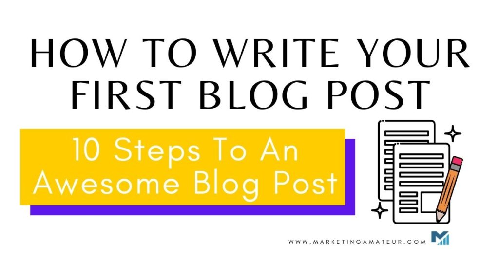 How to write your first blog post