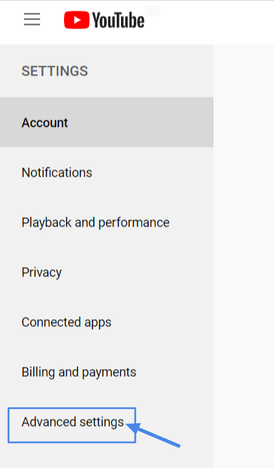 Select 'Advanced Settings'