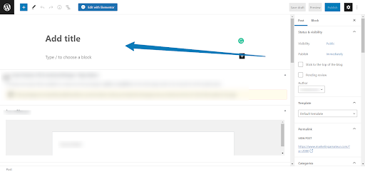 backend of wordpress