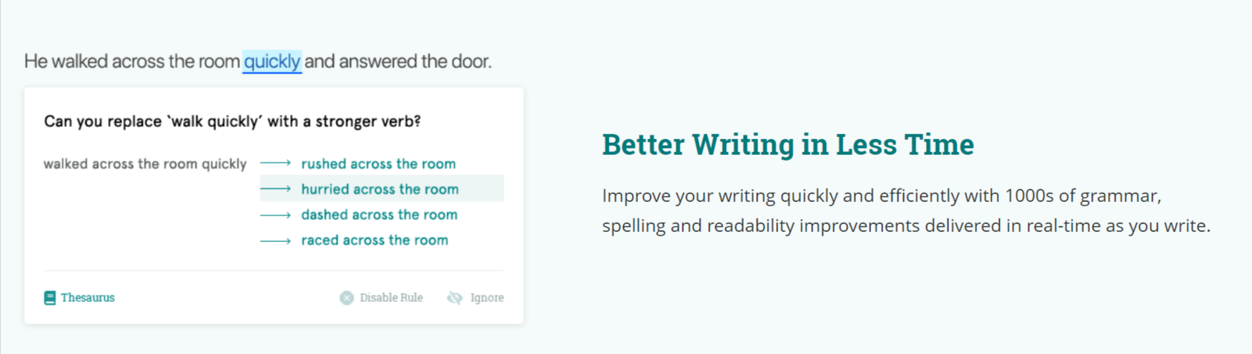 Pro Writing Aid's Grammar Checker