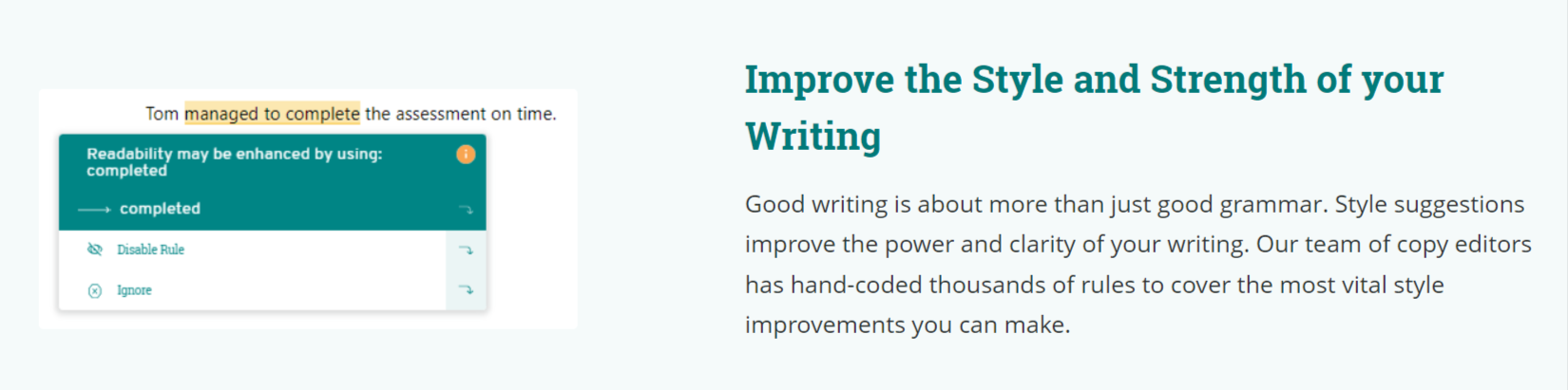 Pro Writing Aid's Style Checker