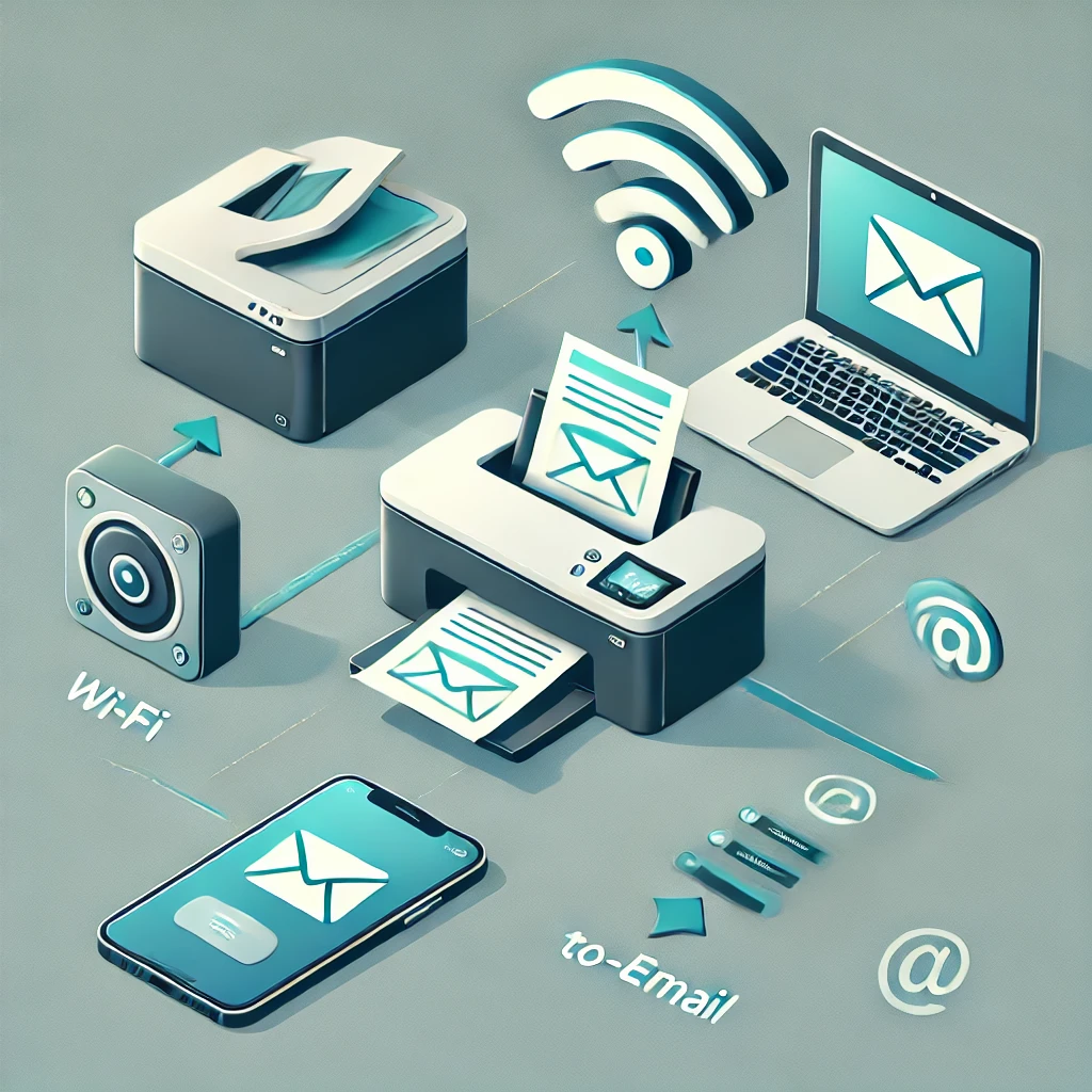 Setting up your wireless scan to email printer