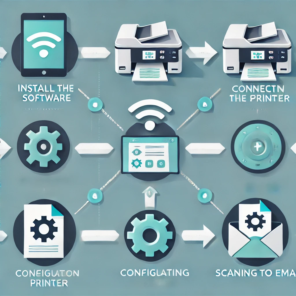 Scan to email printer software guide