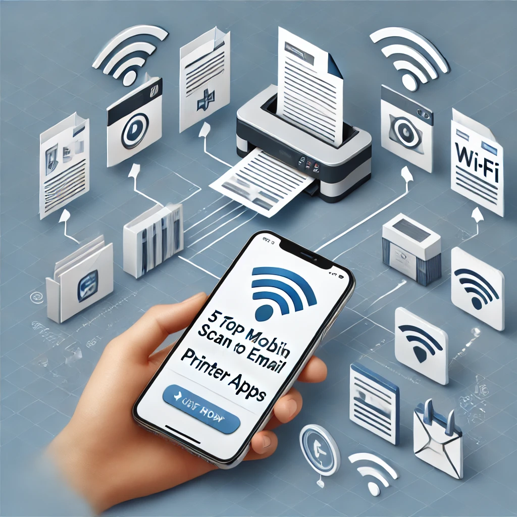 Top 5 mobile scan to email printer apps.