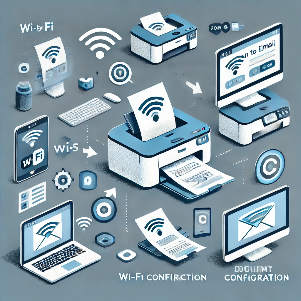 step by step configuration of scan to email printer setup