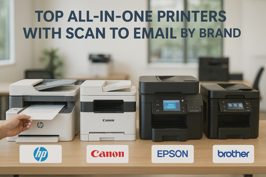 Top all in one printers with scan to email by brand