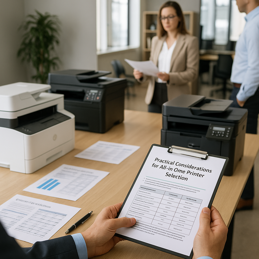 Practical Considerations for all in one printer selection