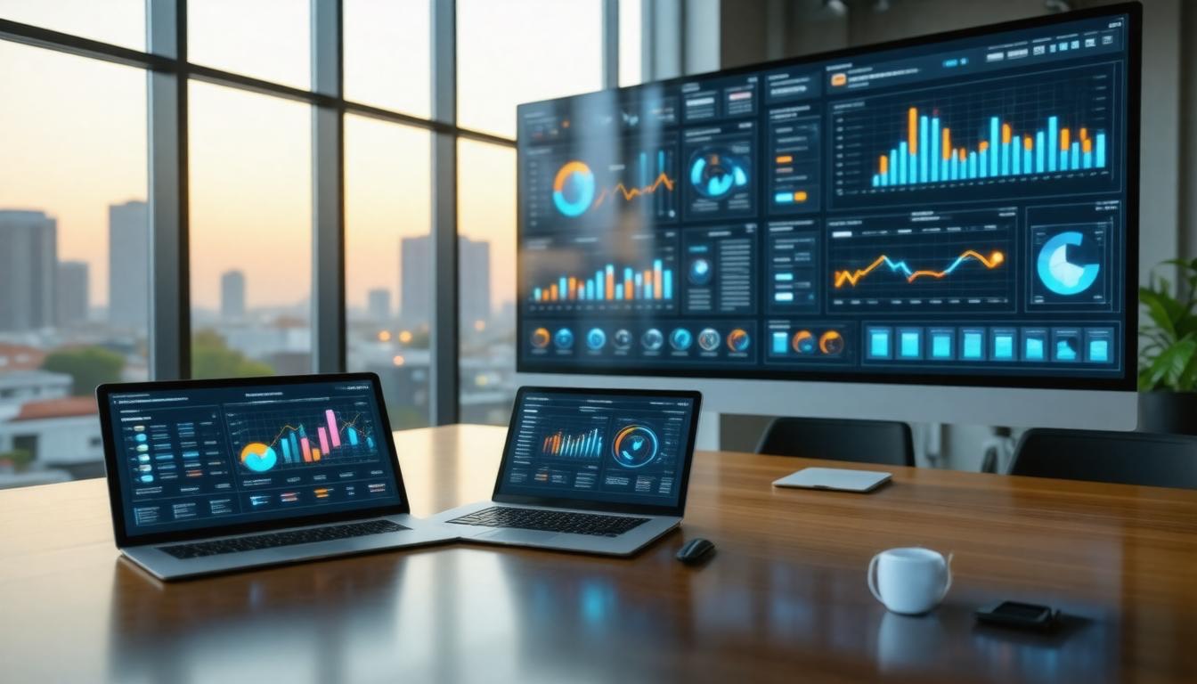 AI sales analytics display