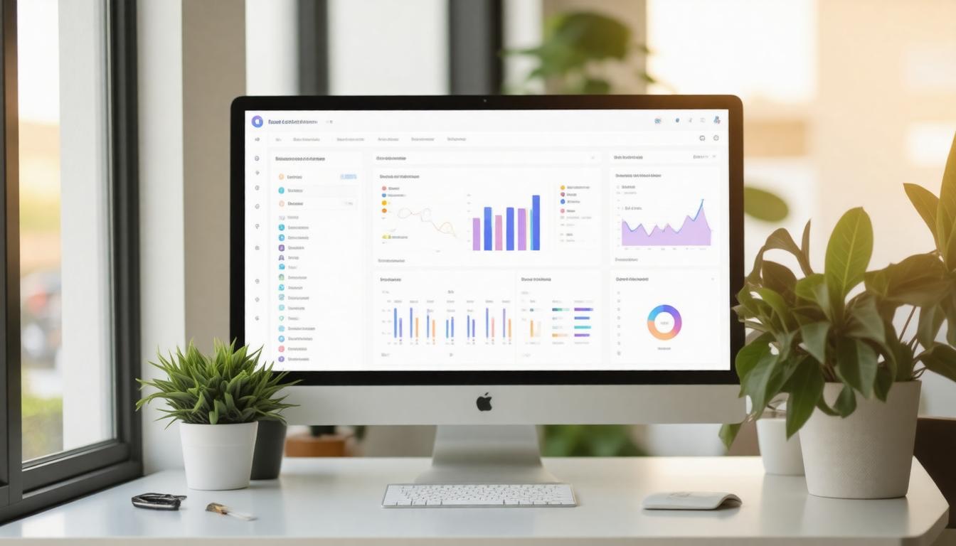 CRM dashboard workspace