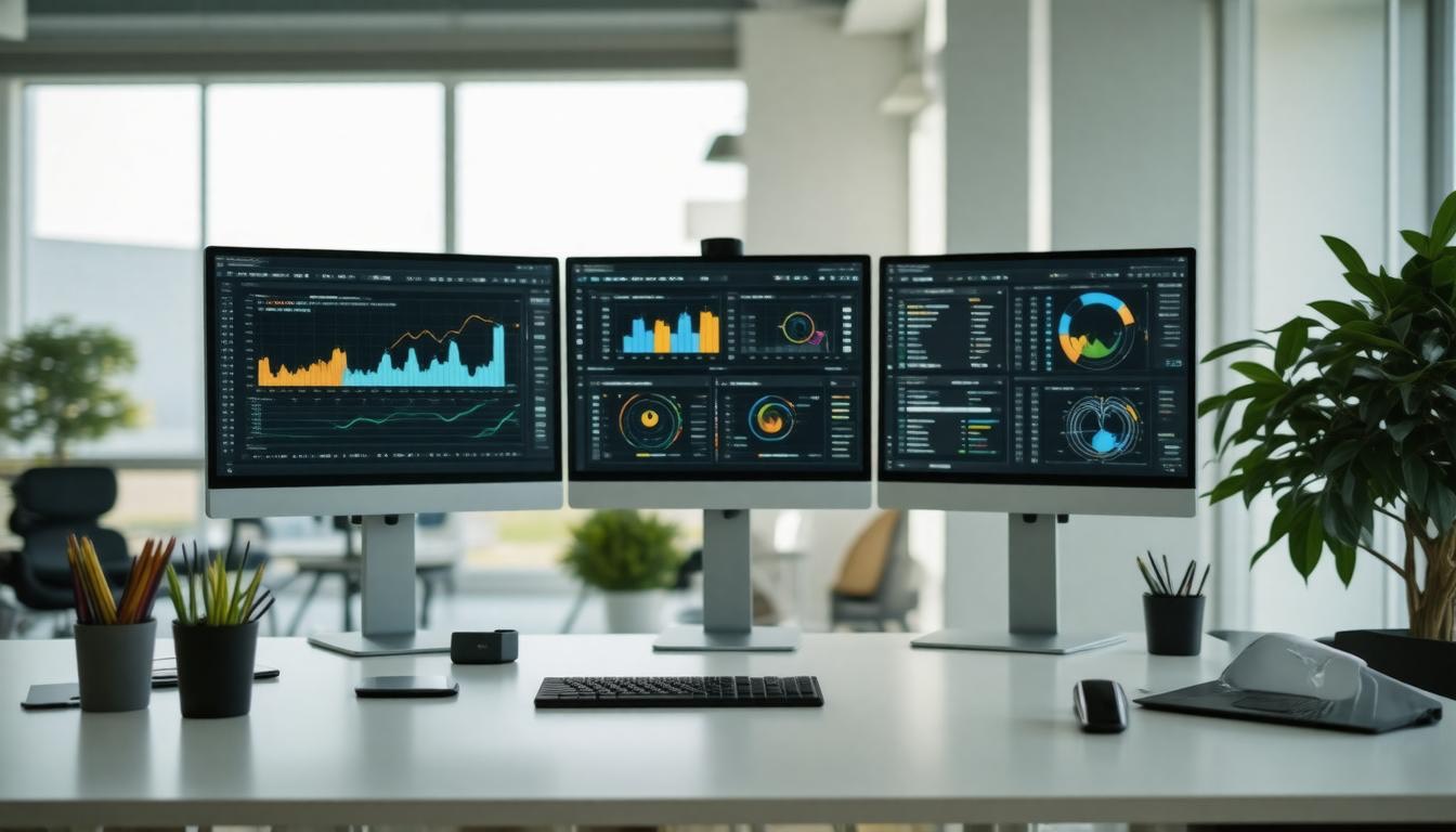 Modern tech workspace