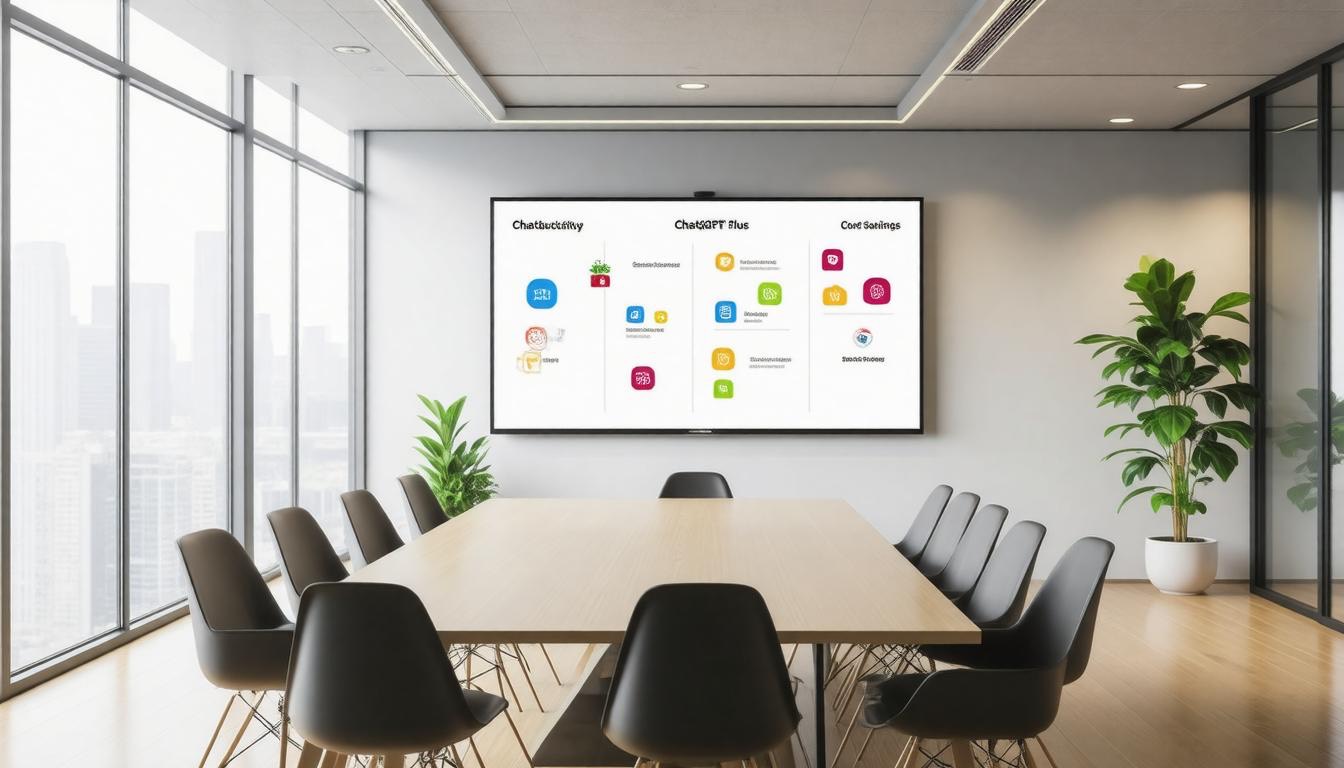 Office infographic display