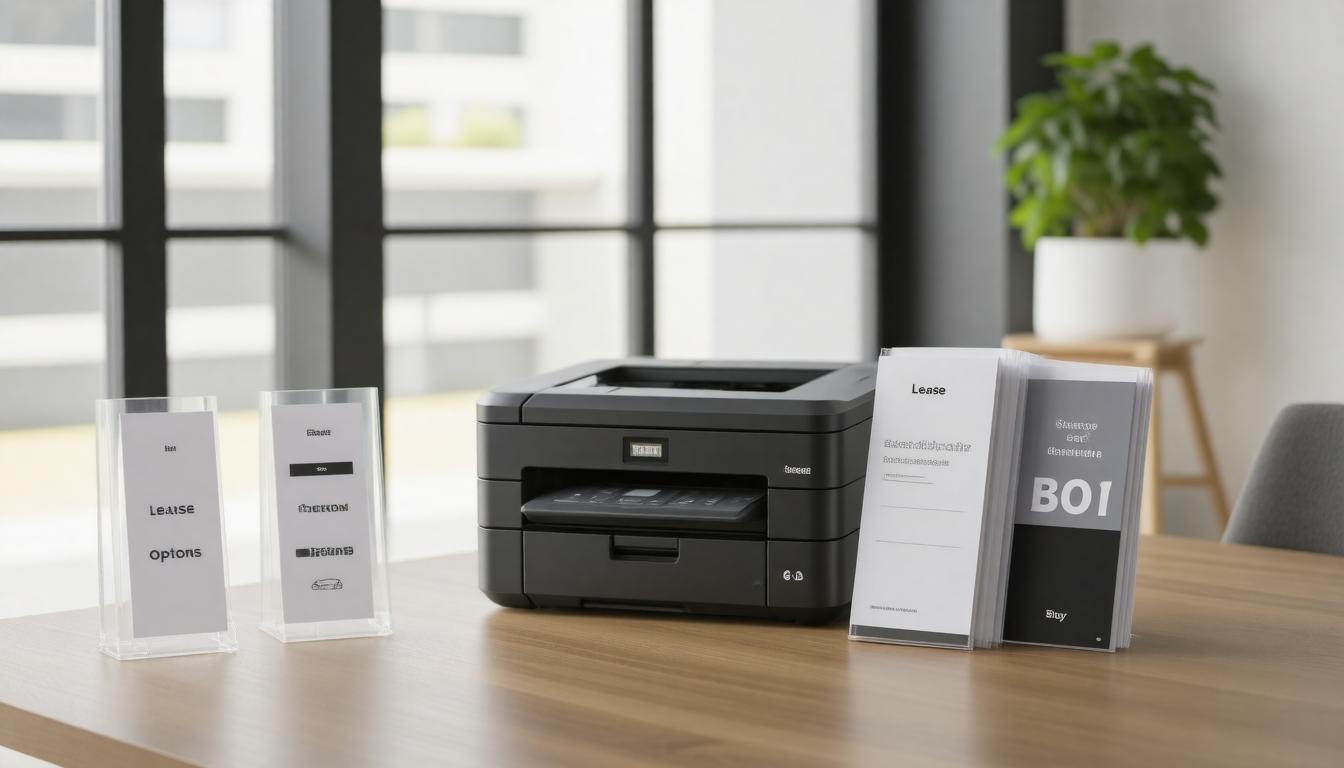 Printer with decision brochures