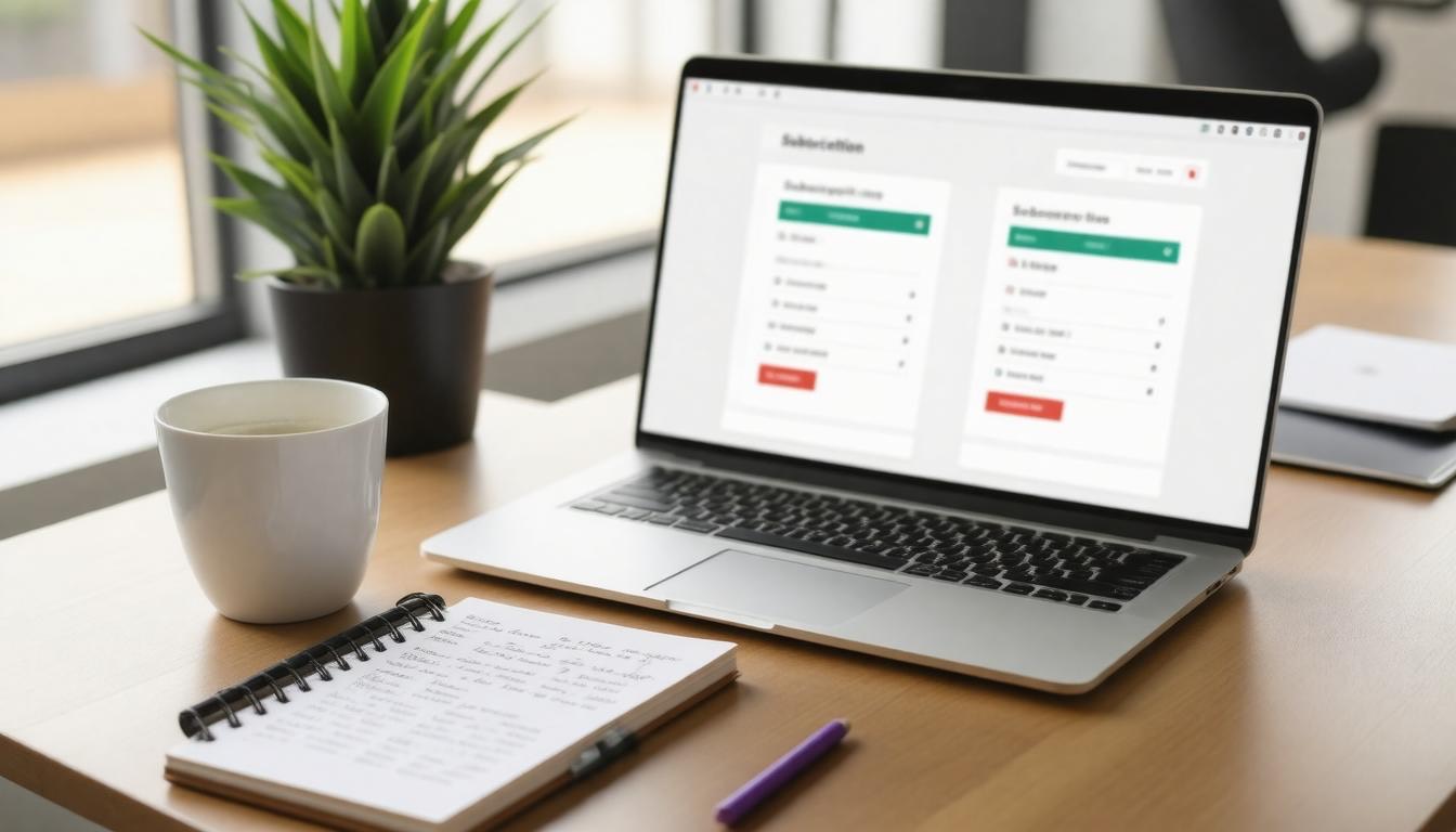 Subscription pricing display